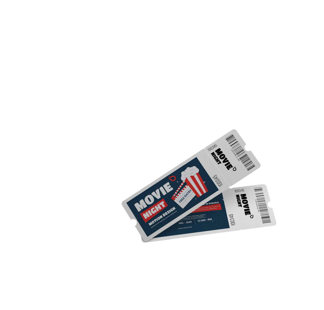 Cinema Tickets Motion Design by OnFyre